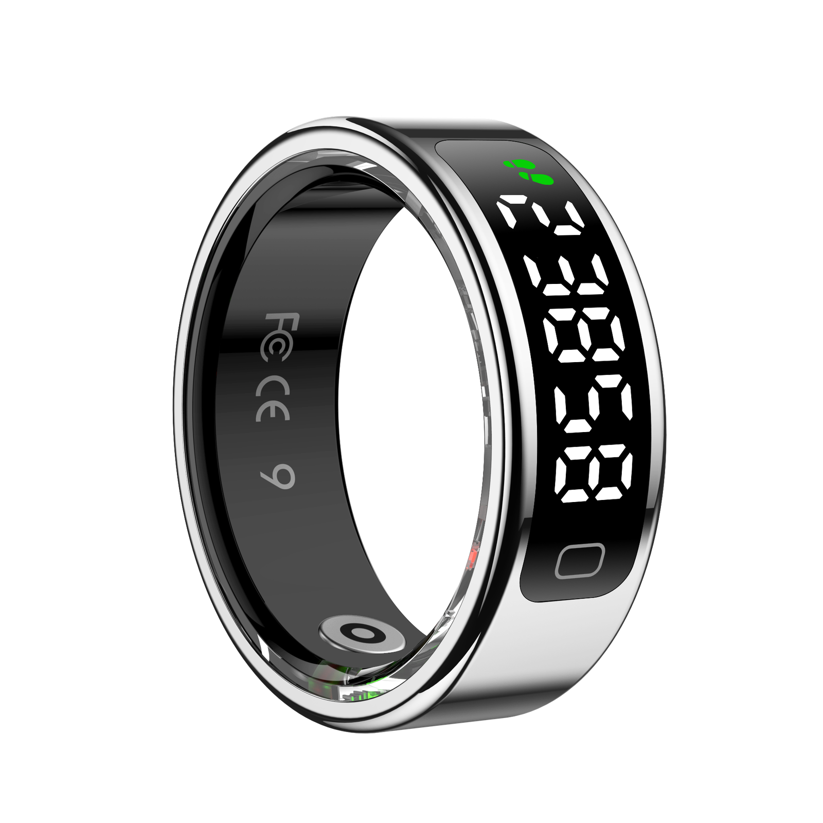ORVIX Smart Ring JT11+ color negro y plata